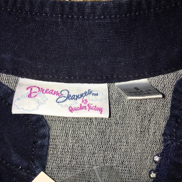 NWT Quaker Factory Jean Jacket So unique - Picture 7 of 8